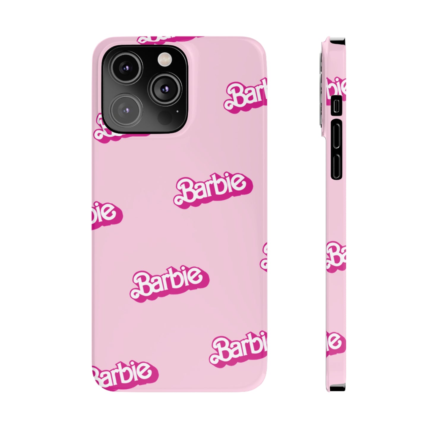 Barbie Pattern Pink Slim Phone Cases