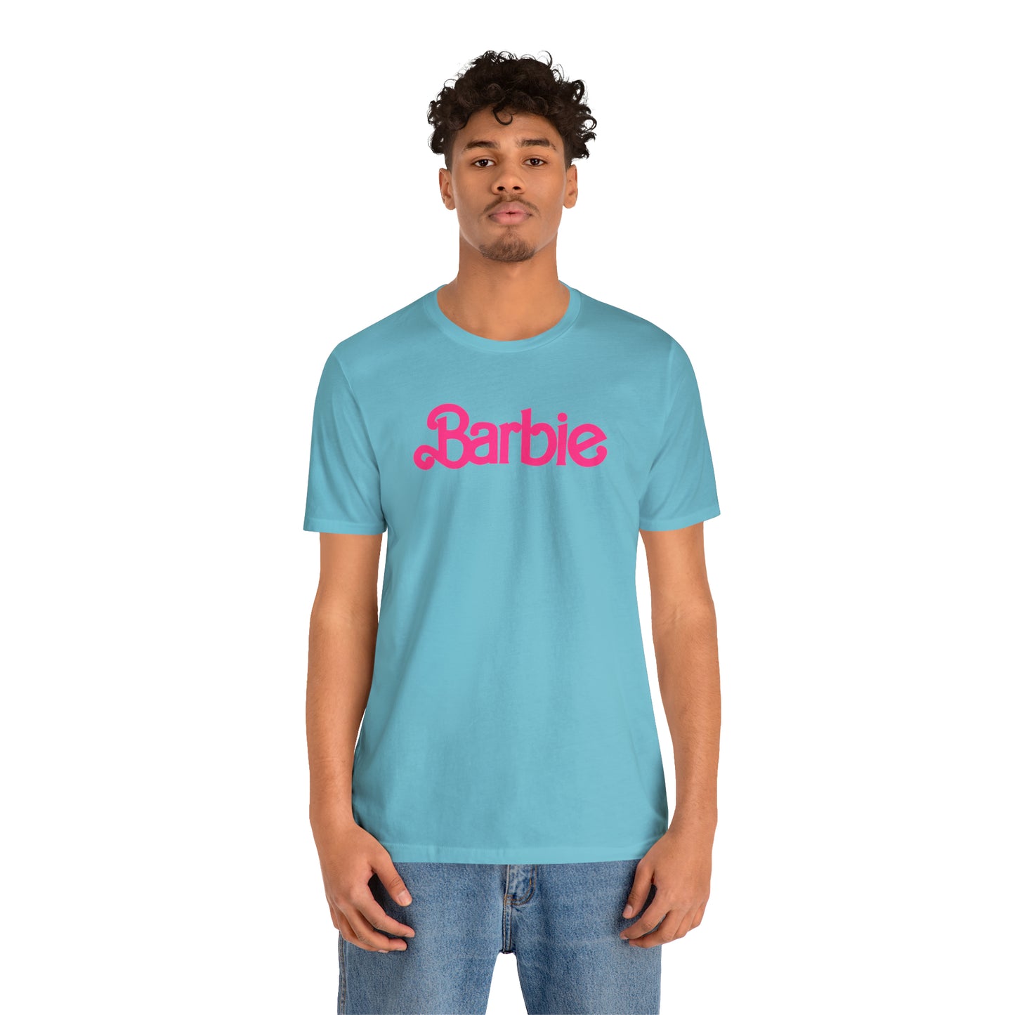 Barbie Pink Logo Unisex Jersey Short Sleeve Tee