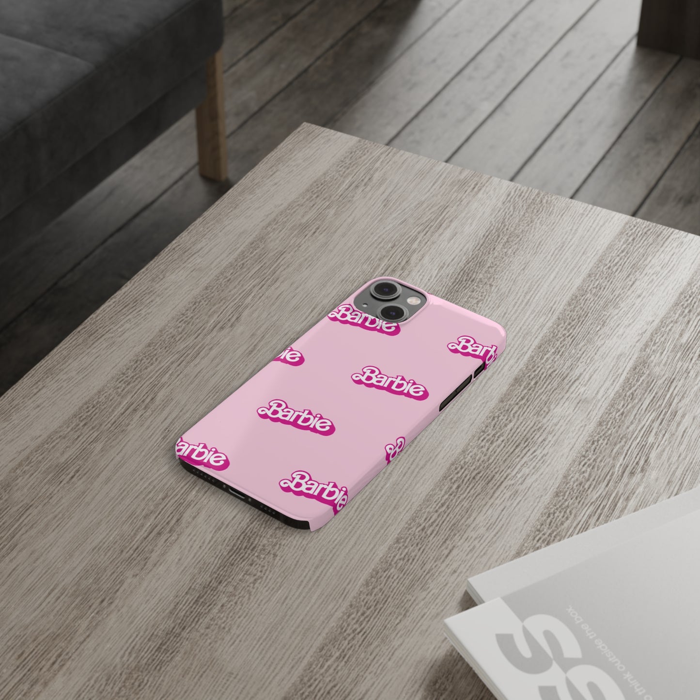 Barbie Pattern Pink Slim Phone Cases