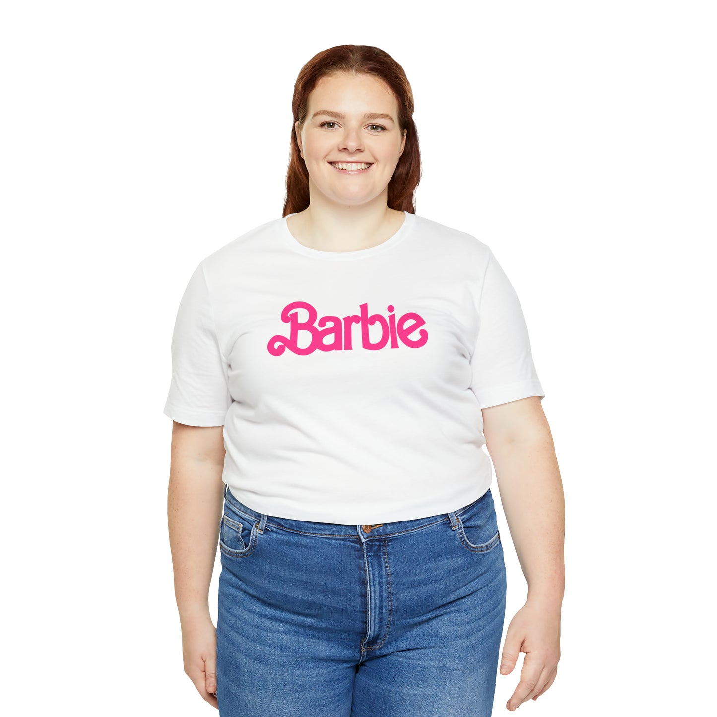 Barbie Pink Logo Unisex Jersey Short Sleeve Tee