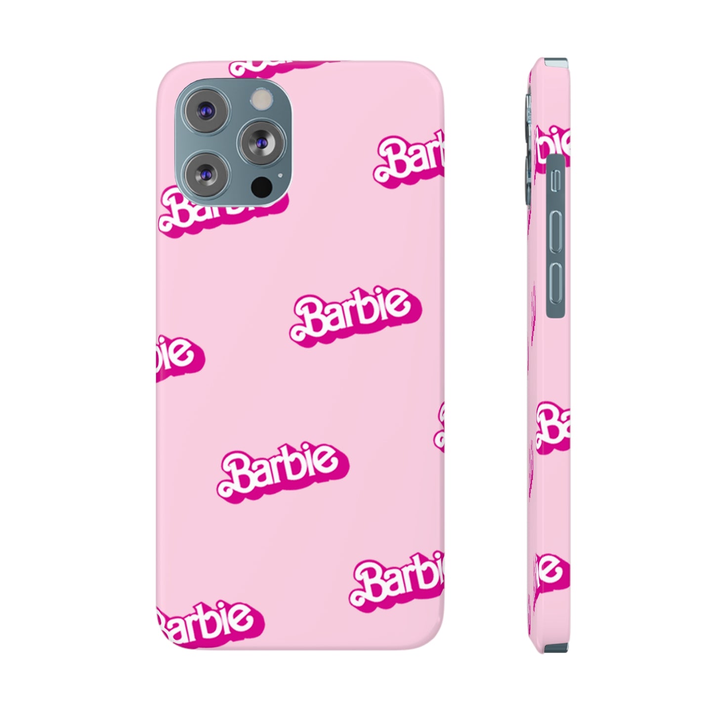 Barbie Pattern Pink Slim Phone Cases