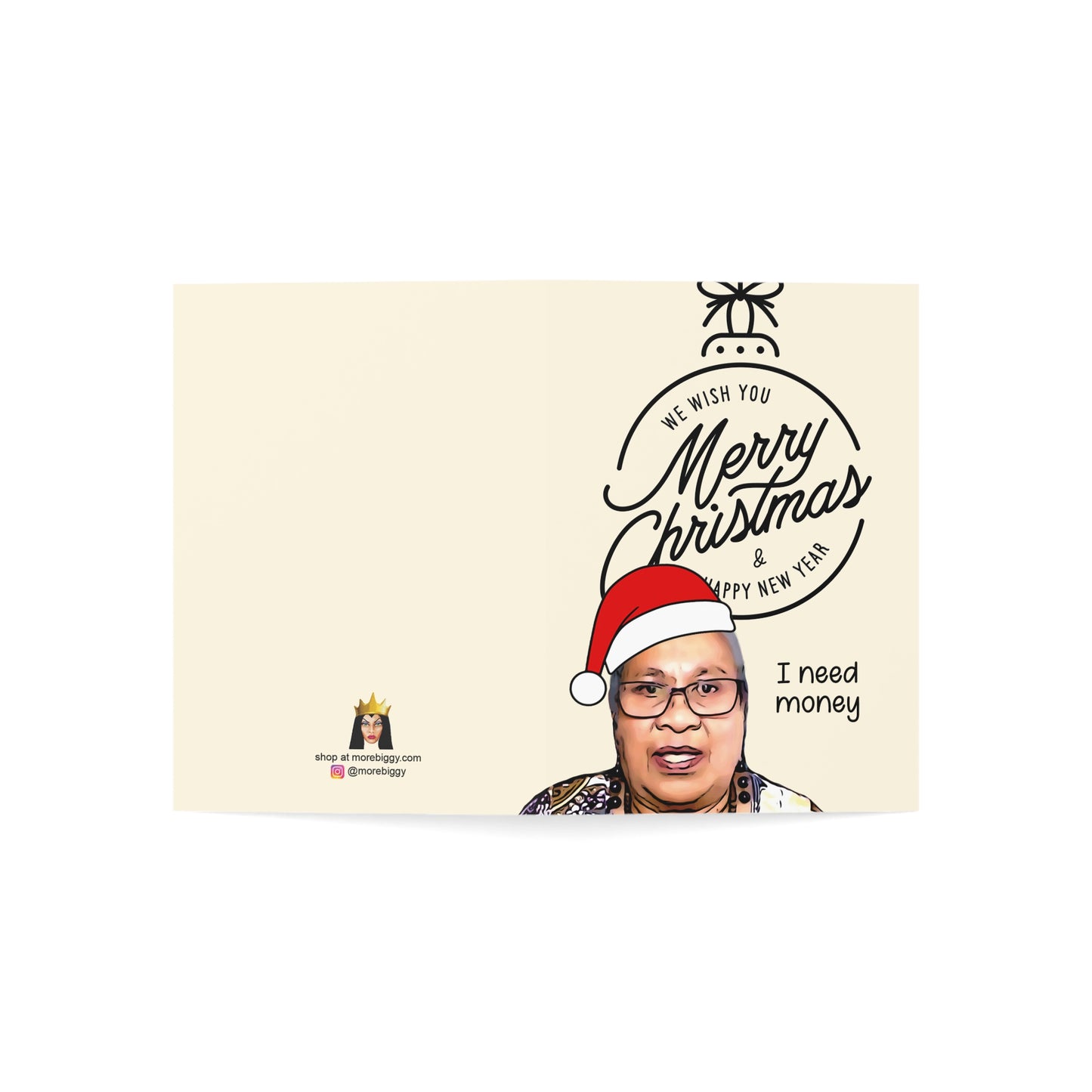 Asuelu's Mom I Need Money Christmas Card