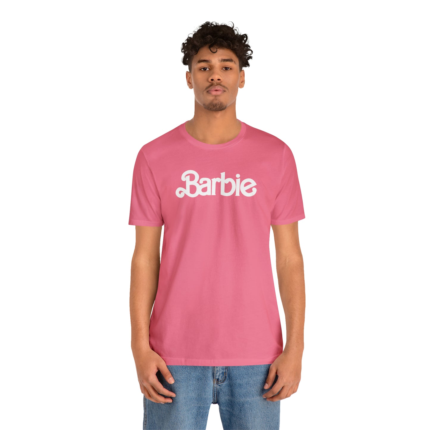 Barbie Pink Logo Unisex Jersey Short Sleeve Tee