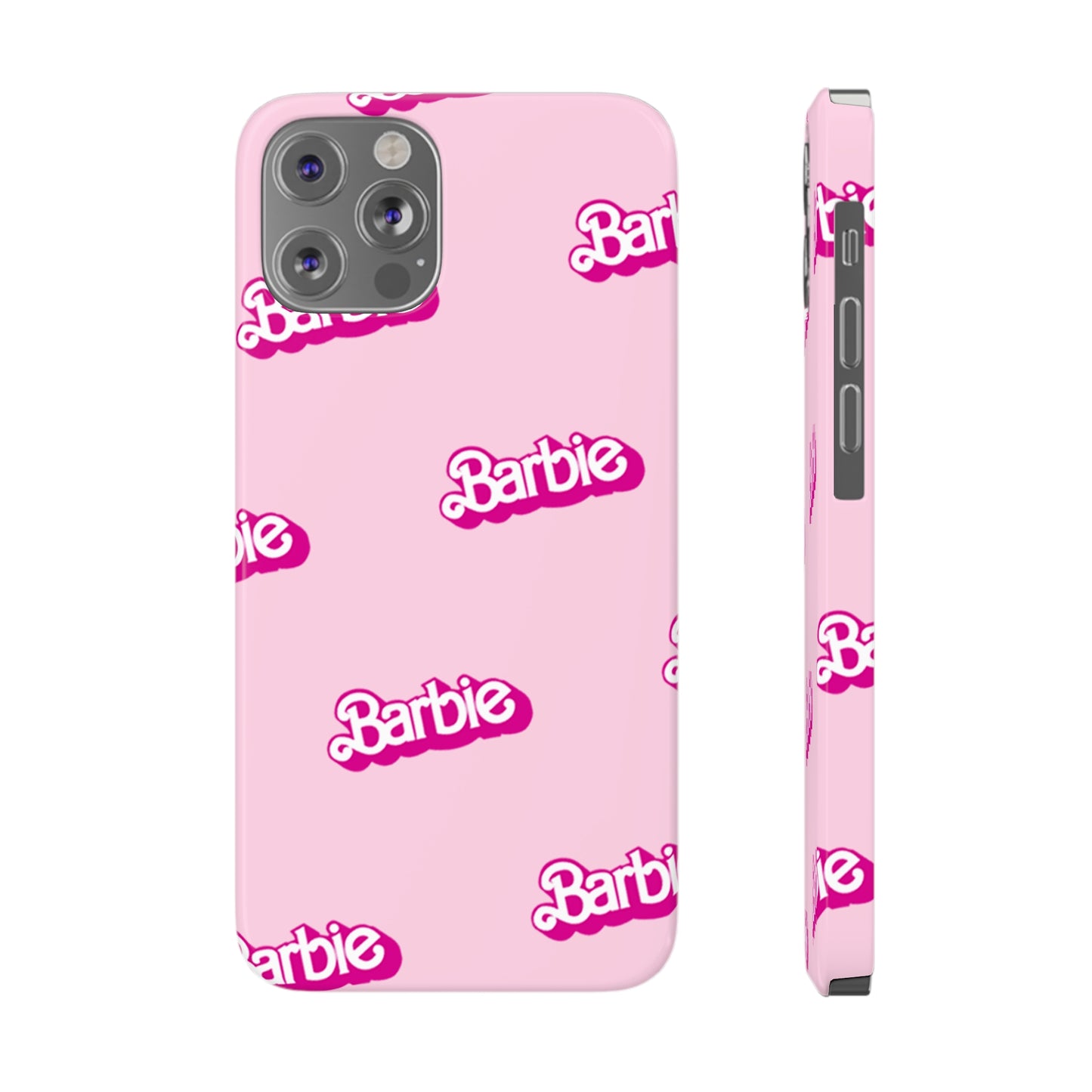 Barbie Pattern Pink Slim Phone Cases