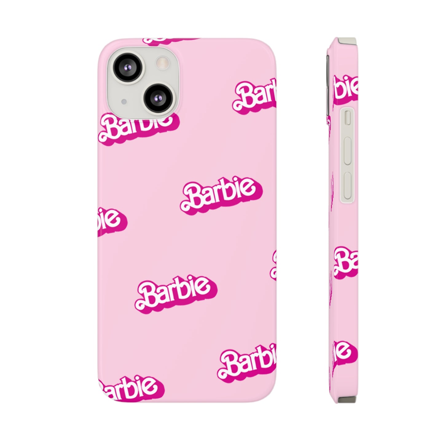 Barbie Pattern Pink Slim Phone Cases
