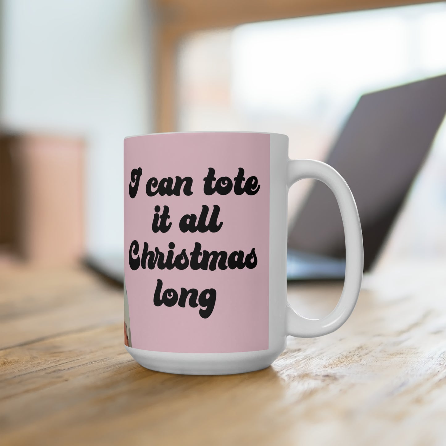 Angela I Can Tote It Christmas Ceramic Mug 15oz
