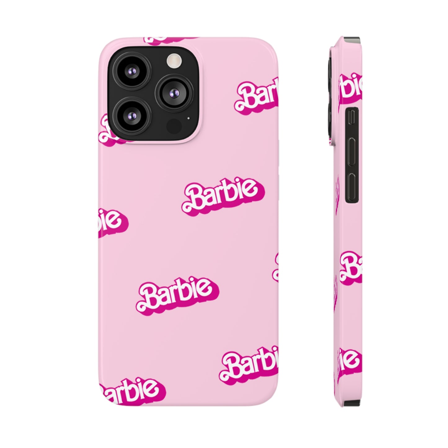 Barbie Pattern Pink Slim Phone Cases