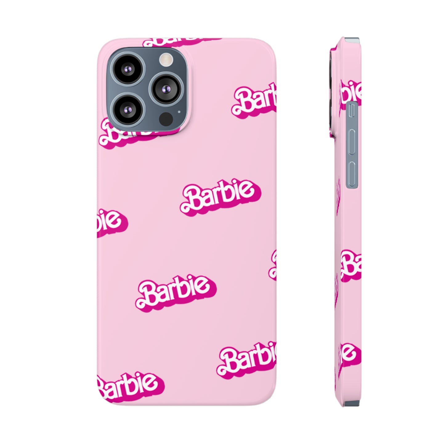 Barbie Pattern Pink Slim Phone Cases
