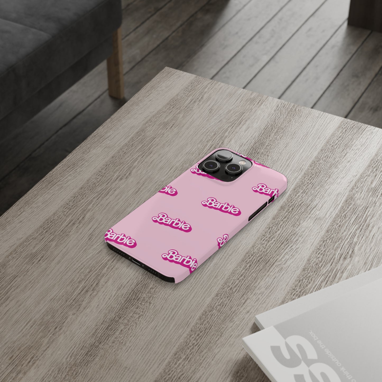 Barbie Pattern Pink Slim Phone Cases