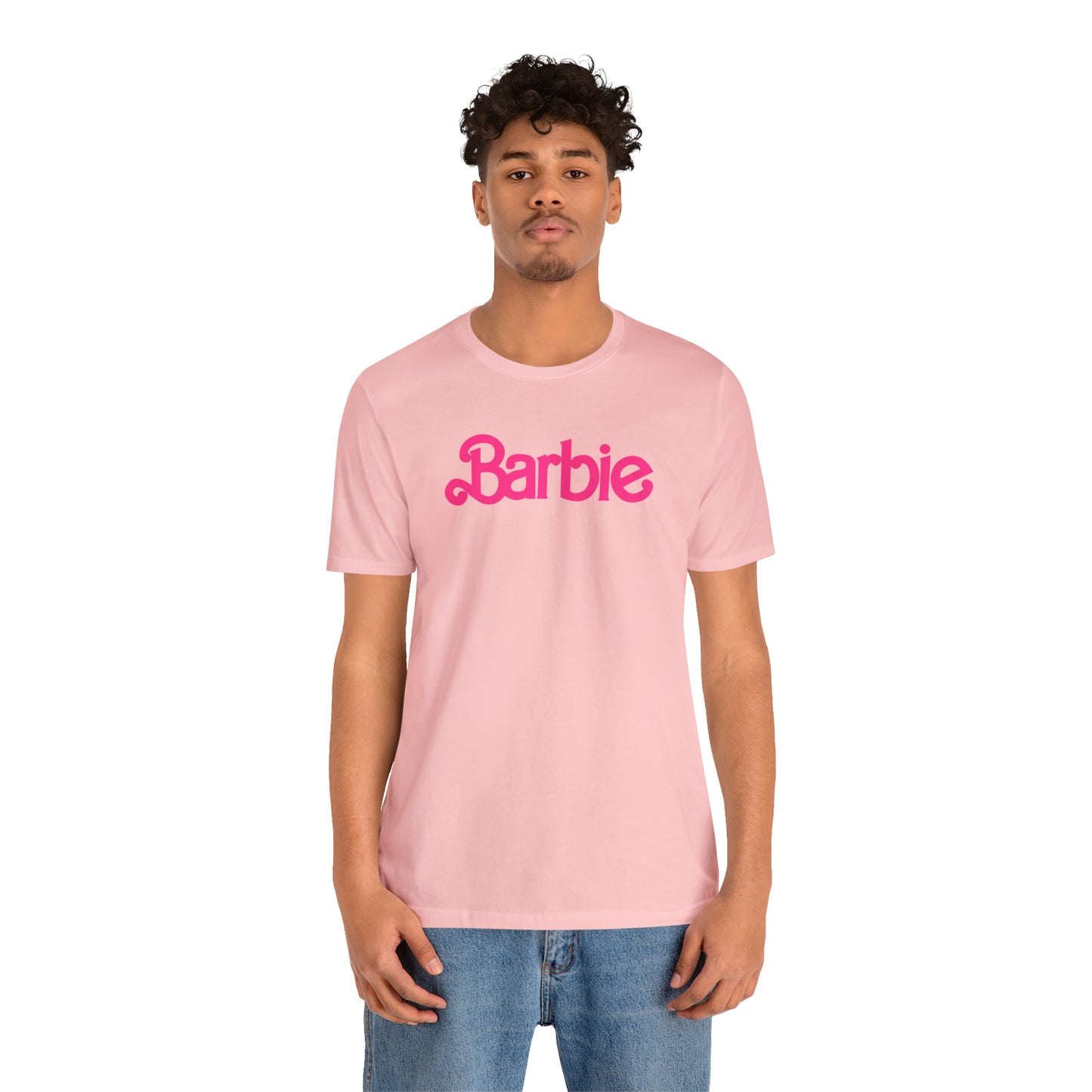 Barbie Pink Logo Unisex Jersey Short Sleeve Tee