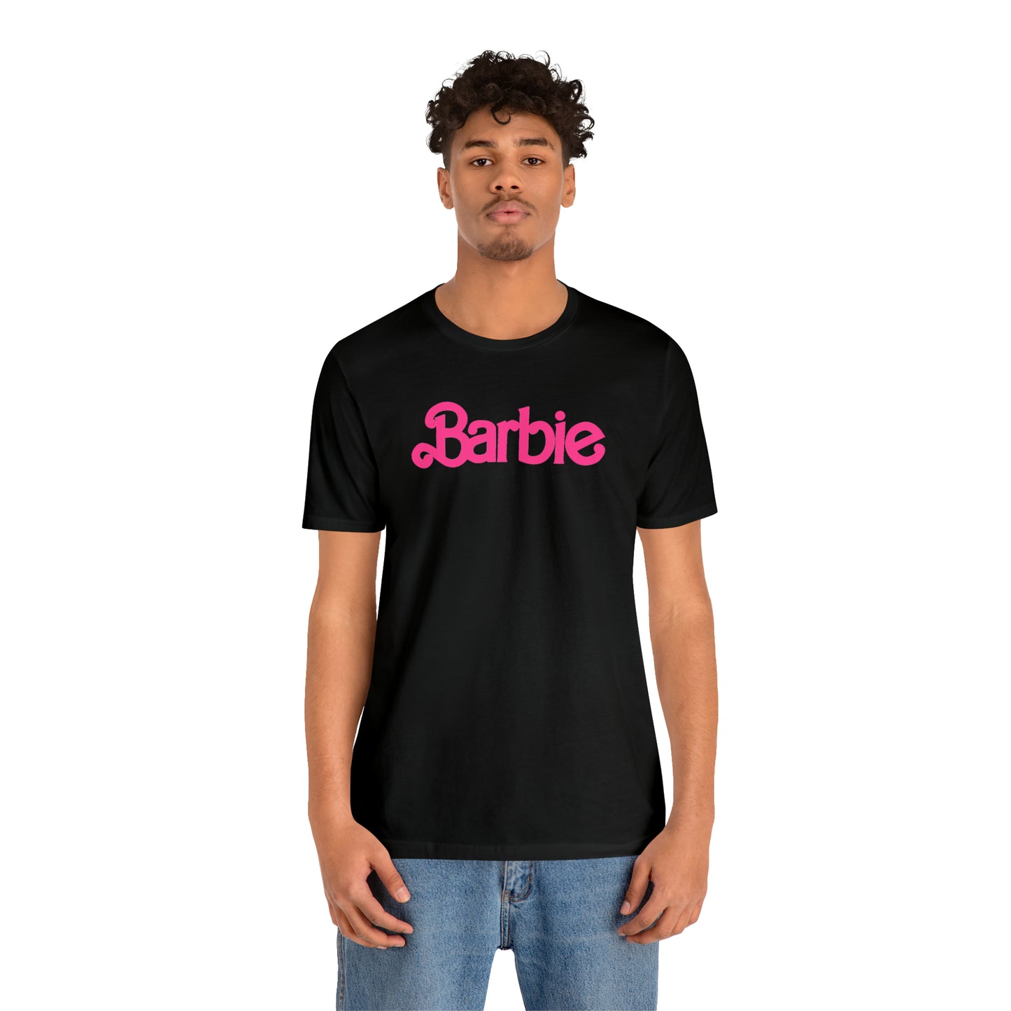Barbie Pink Logo Unisex Jersey Short Sleeve Tee