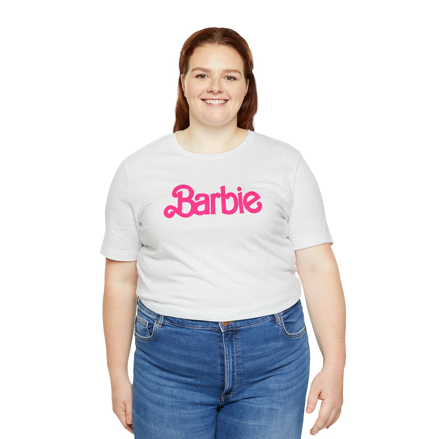 Barbie Pink Logo Unisex Jersey Short Sleeve Tee