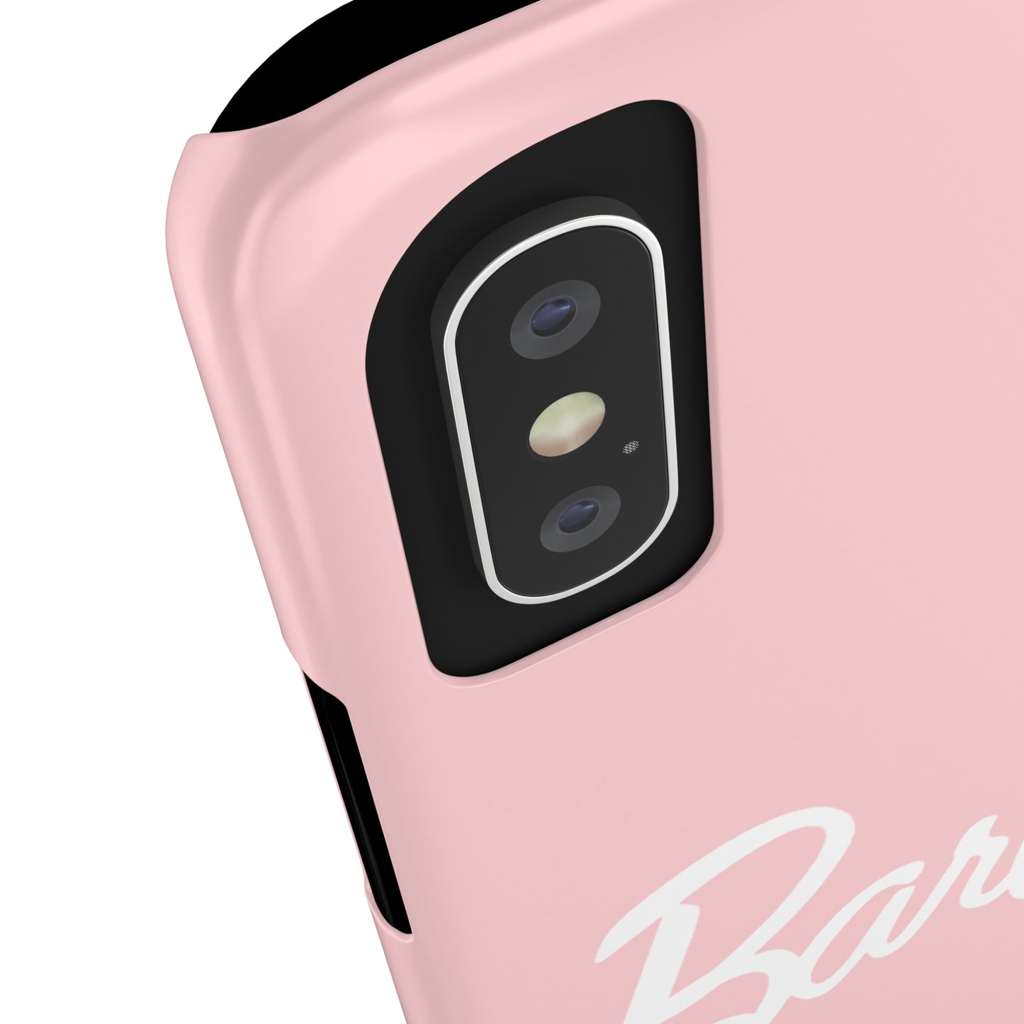 Peach and White Barbie Slim iPhone Cases