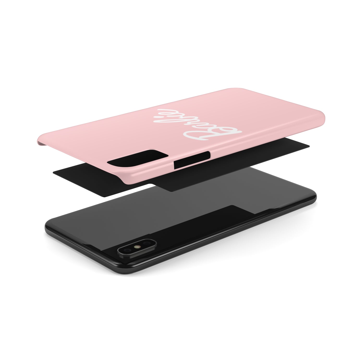 Peach and White Barbie Slim iPhone Cases