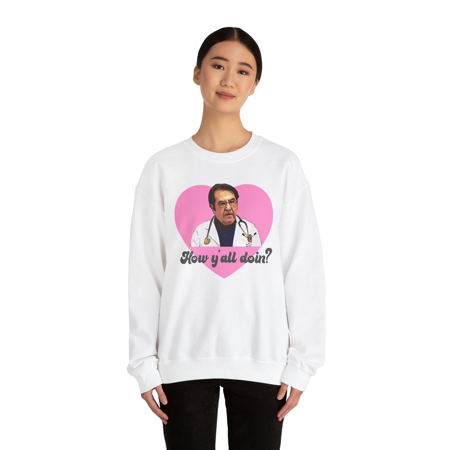 Dr. Now My 600lb Life PINK Unisex Heavy Blend™ Crewneck Sweatshirt