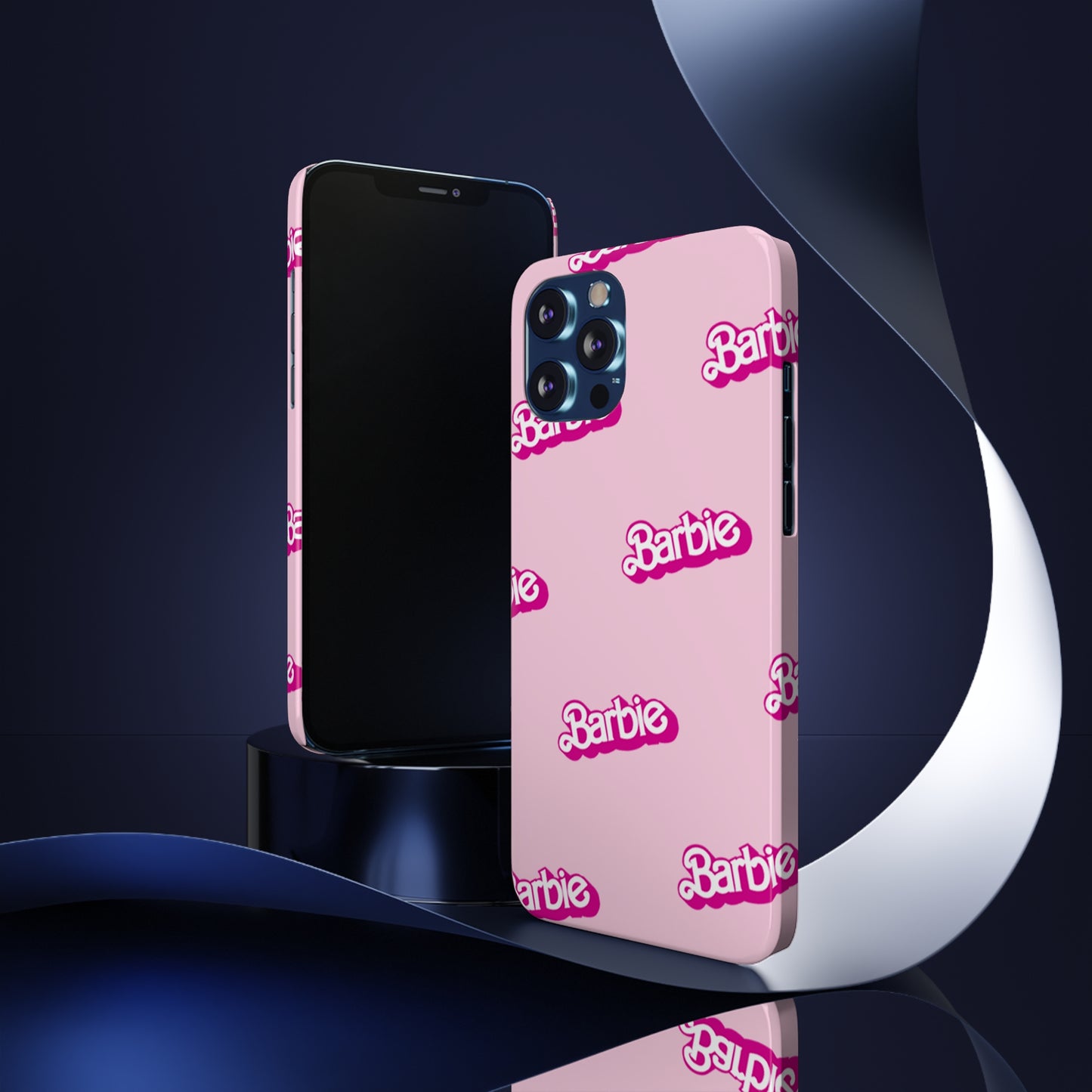 Barbie Pattern Pink Slim Phone Cases