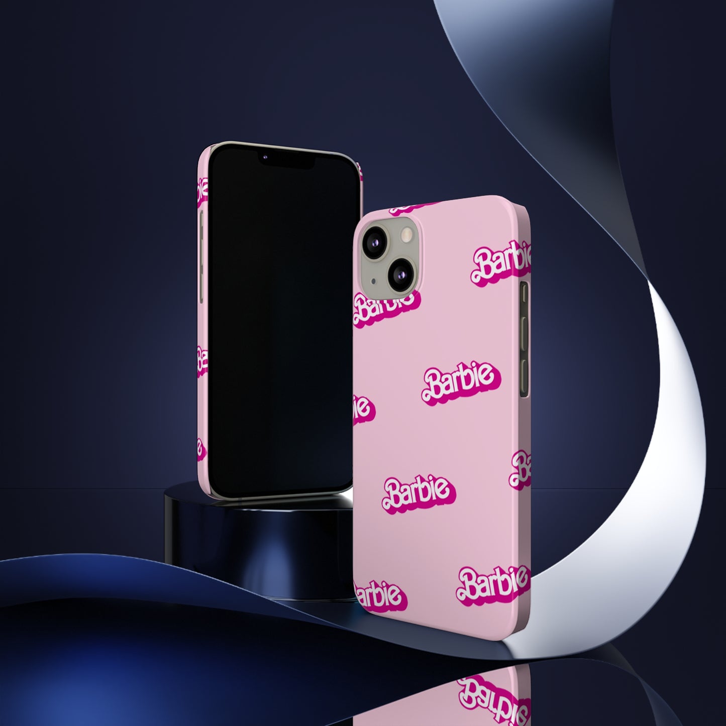 Barbie Pattern Pink Slim Phone Cases