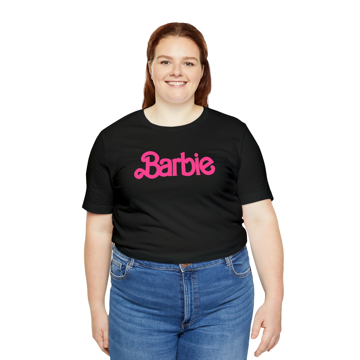 Barbie Pink Logo Unisex Jersey Short Sleeve Tee