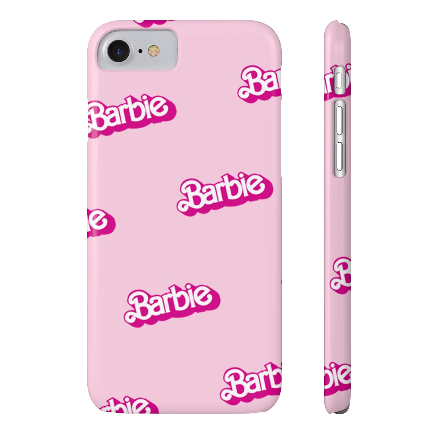 Barbie Pattern Pink Slim Phone Cases