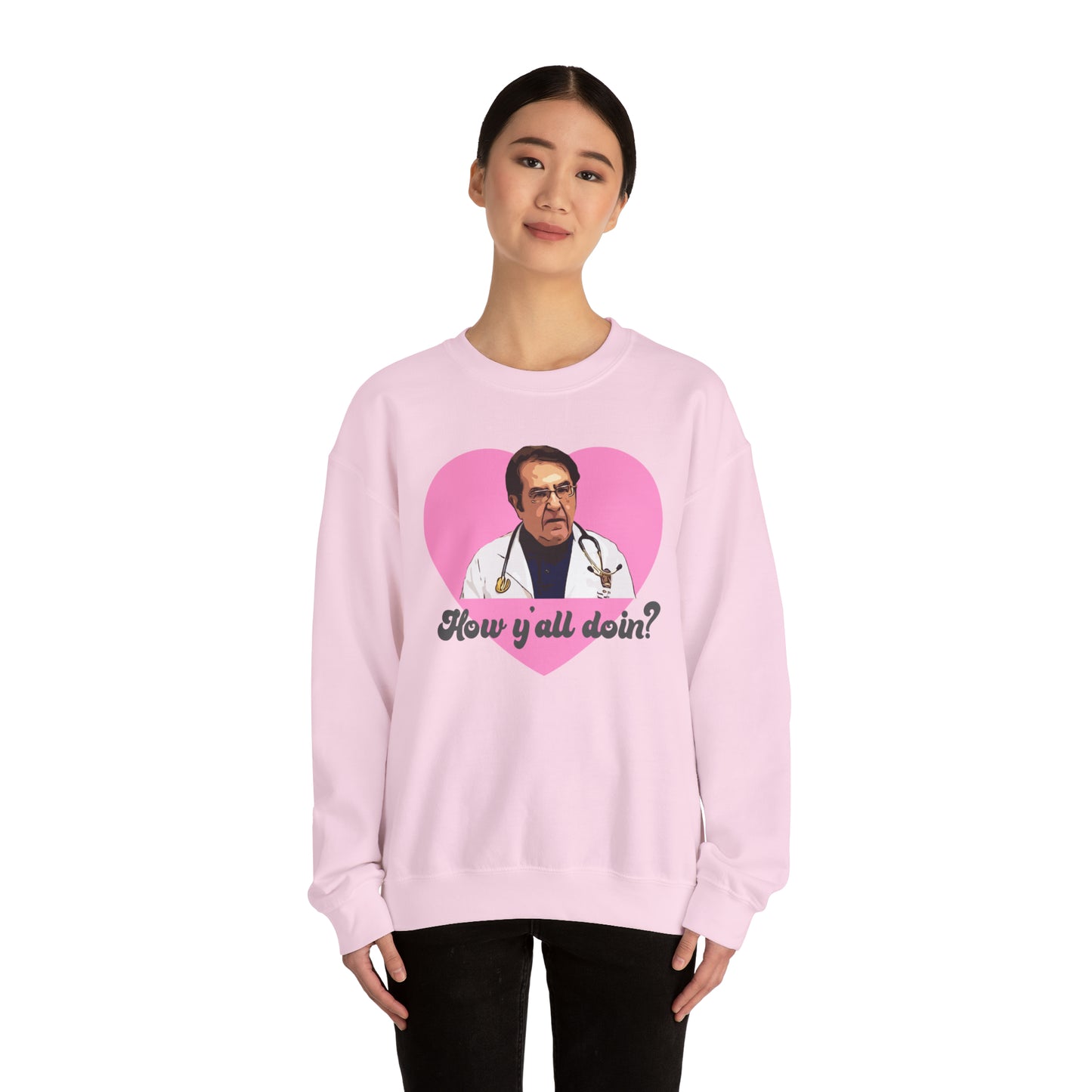 Dr. Now My 600lb Life PINK Unisex Heavy Blend™ Crewneck Sweatshirt
