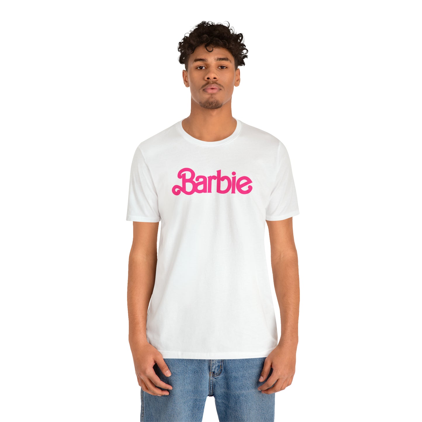 Barbie Pink Logo Unisex Jersey Short Sleeve Tee