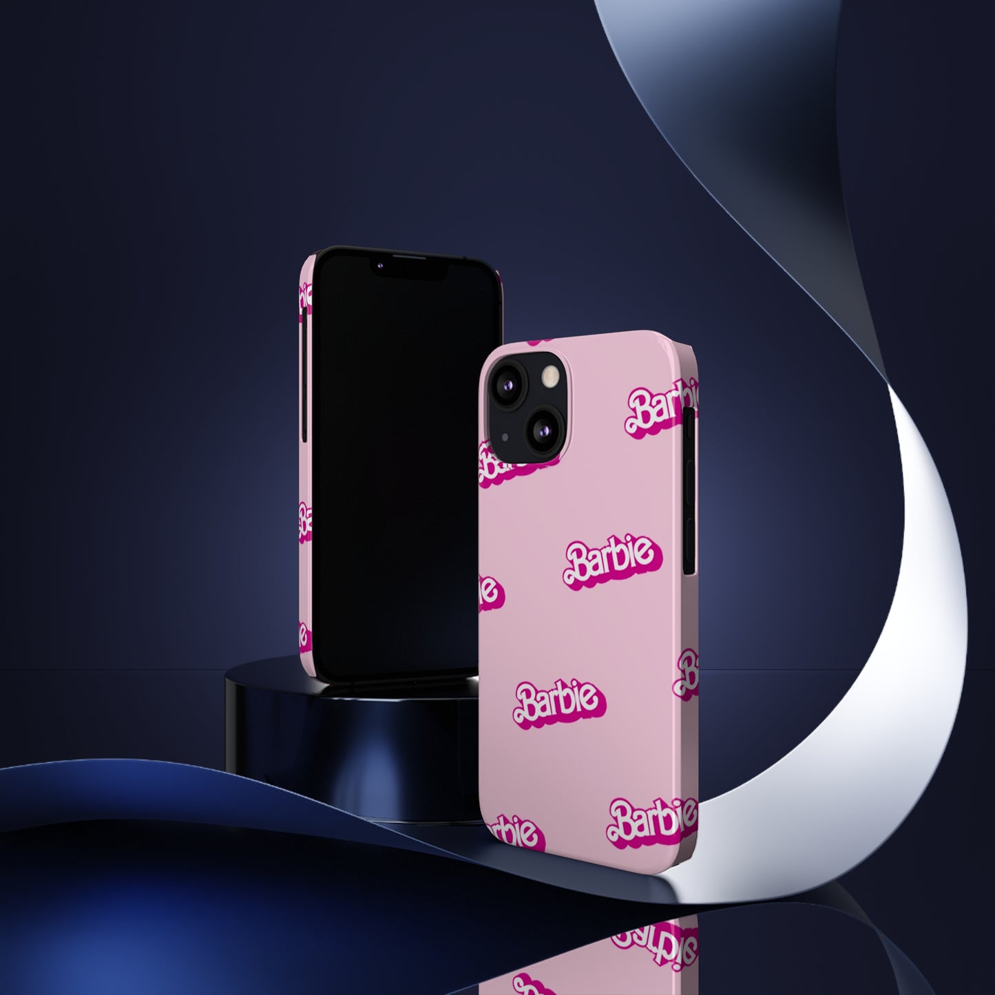 Barbie Pattern Pink Slim Phone Cases