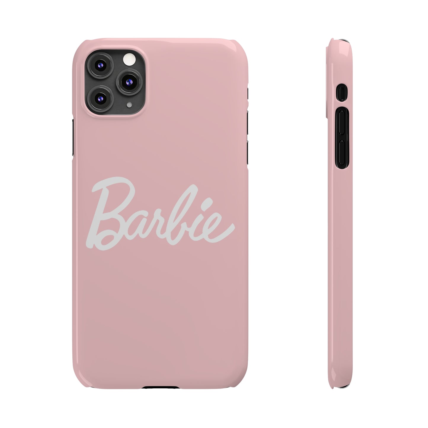 Peach and White Barbie Slim iPhone Cases