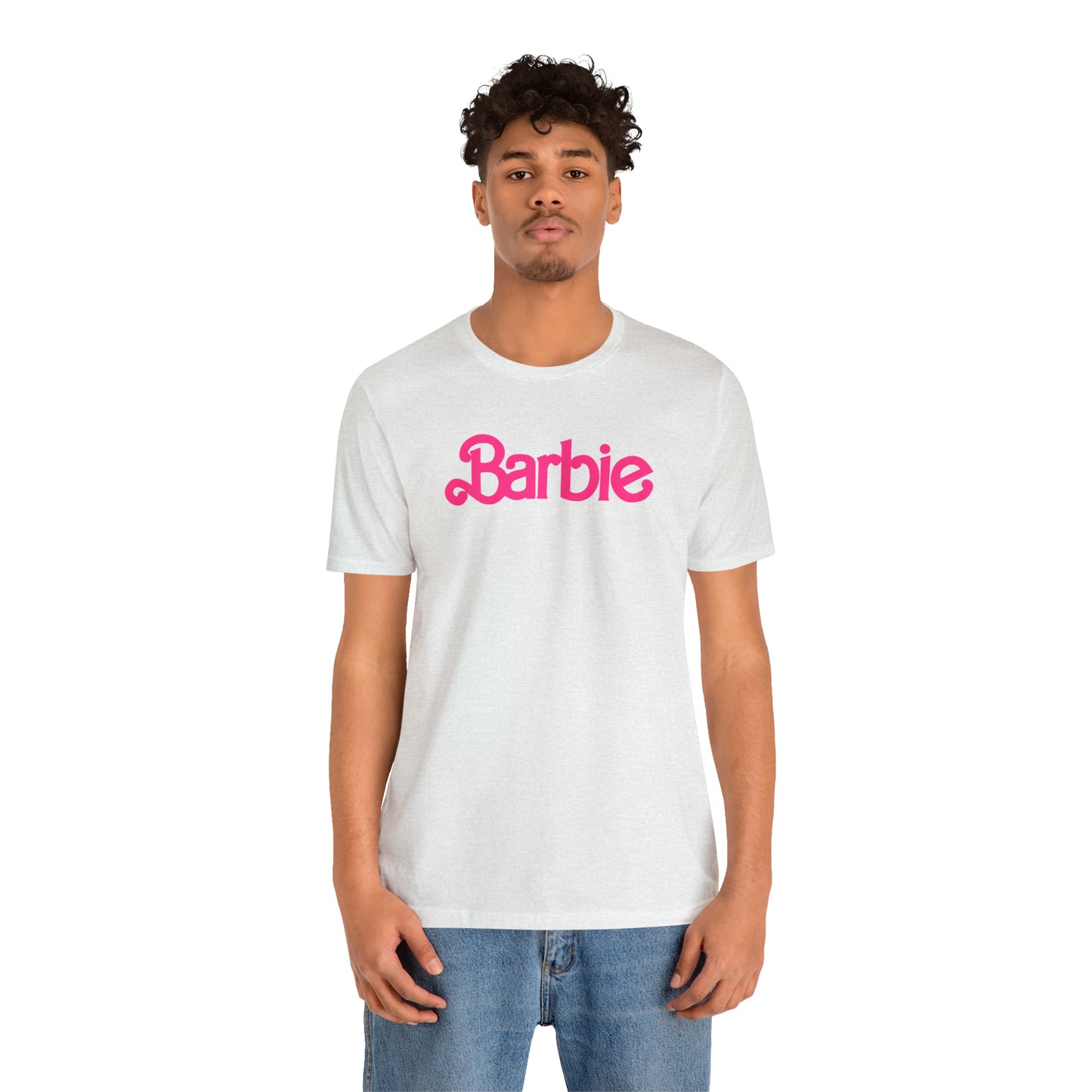 Barbie Pink Logo Unisex Jersey Short Sleeve Tee