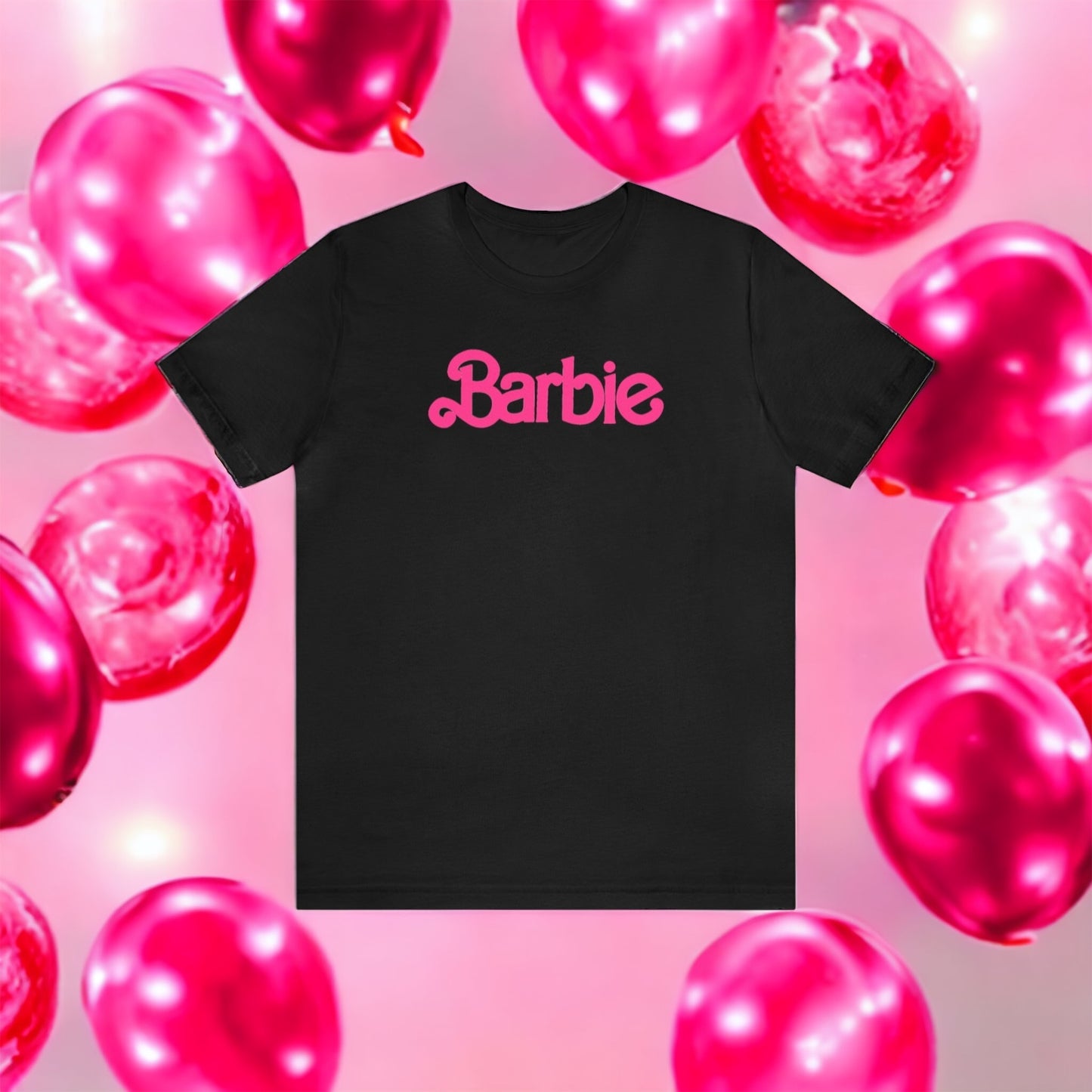Barbie Pink Logo Unisex Jersey Short Sleeve Tee