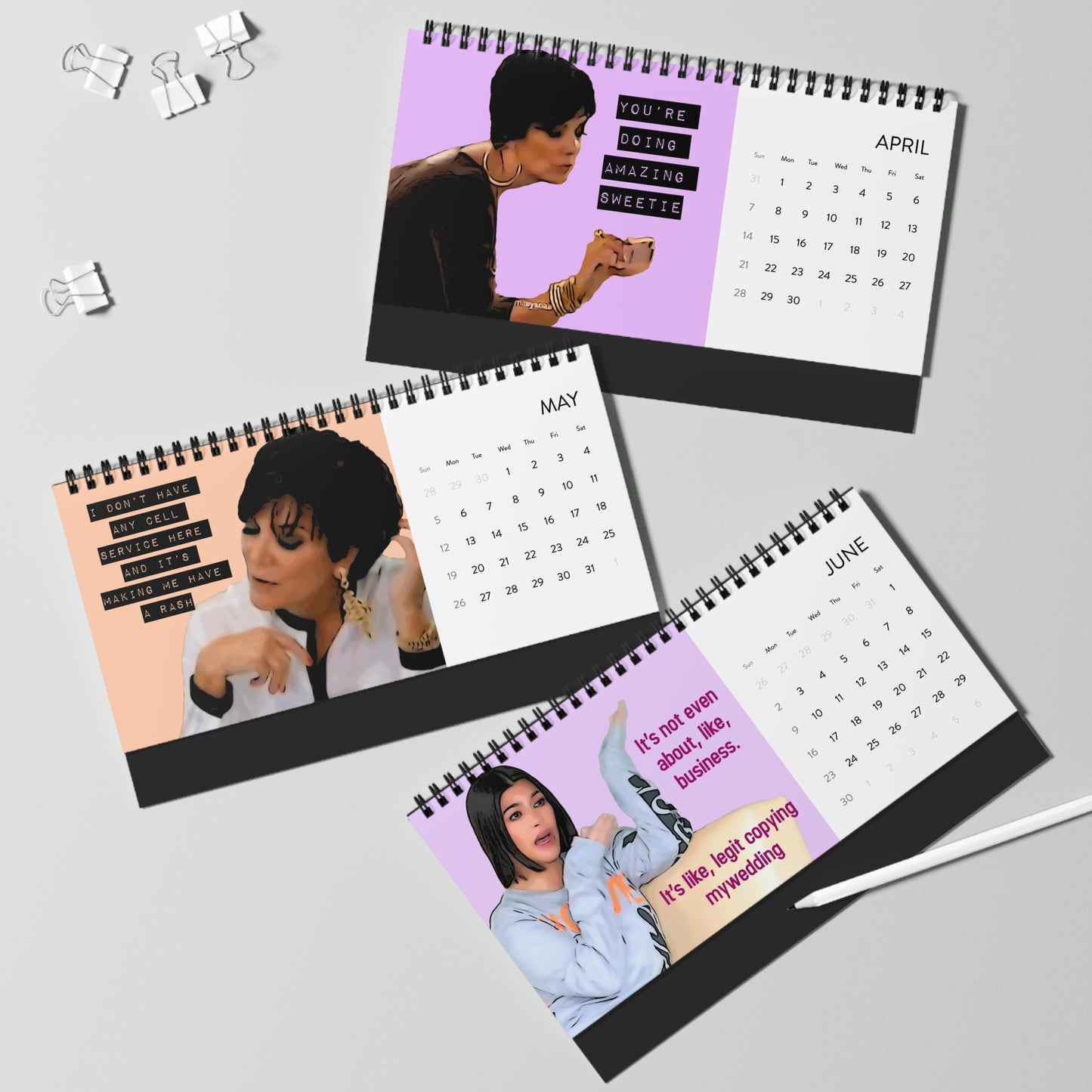 The Kardashians 2024 Desktop Calendar