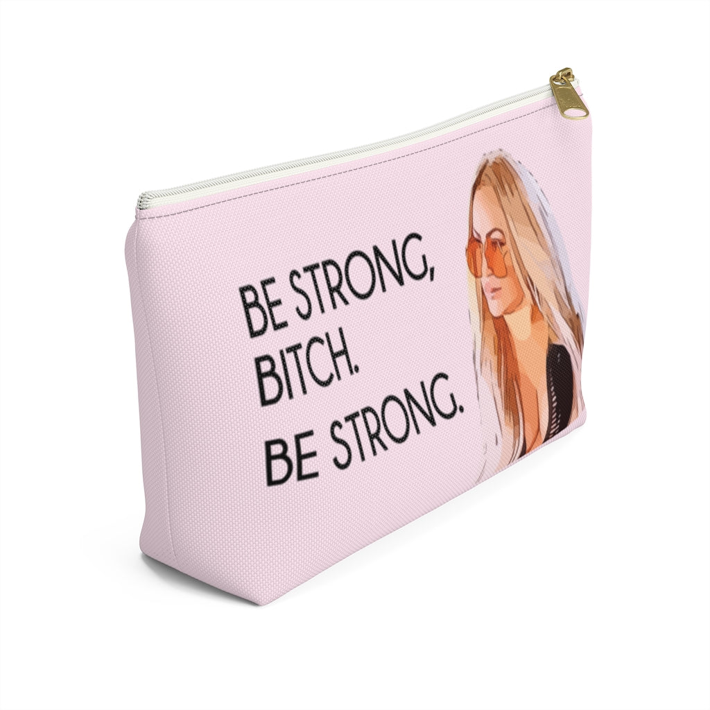 Darcey Be Strong Small Makeup Bag w T-bottom