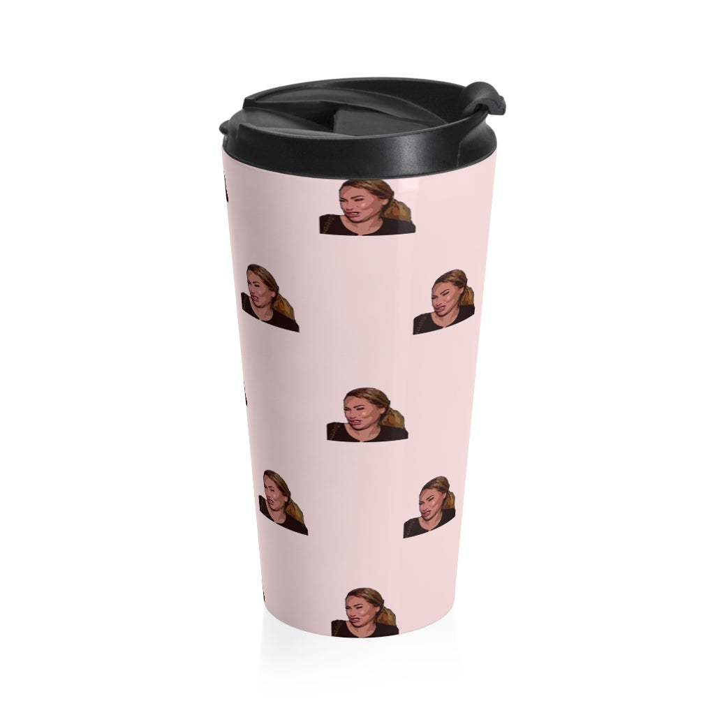 Darcey Crying Patterned Stainless Steel Travel Mug