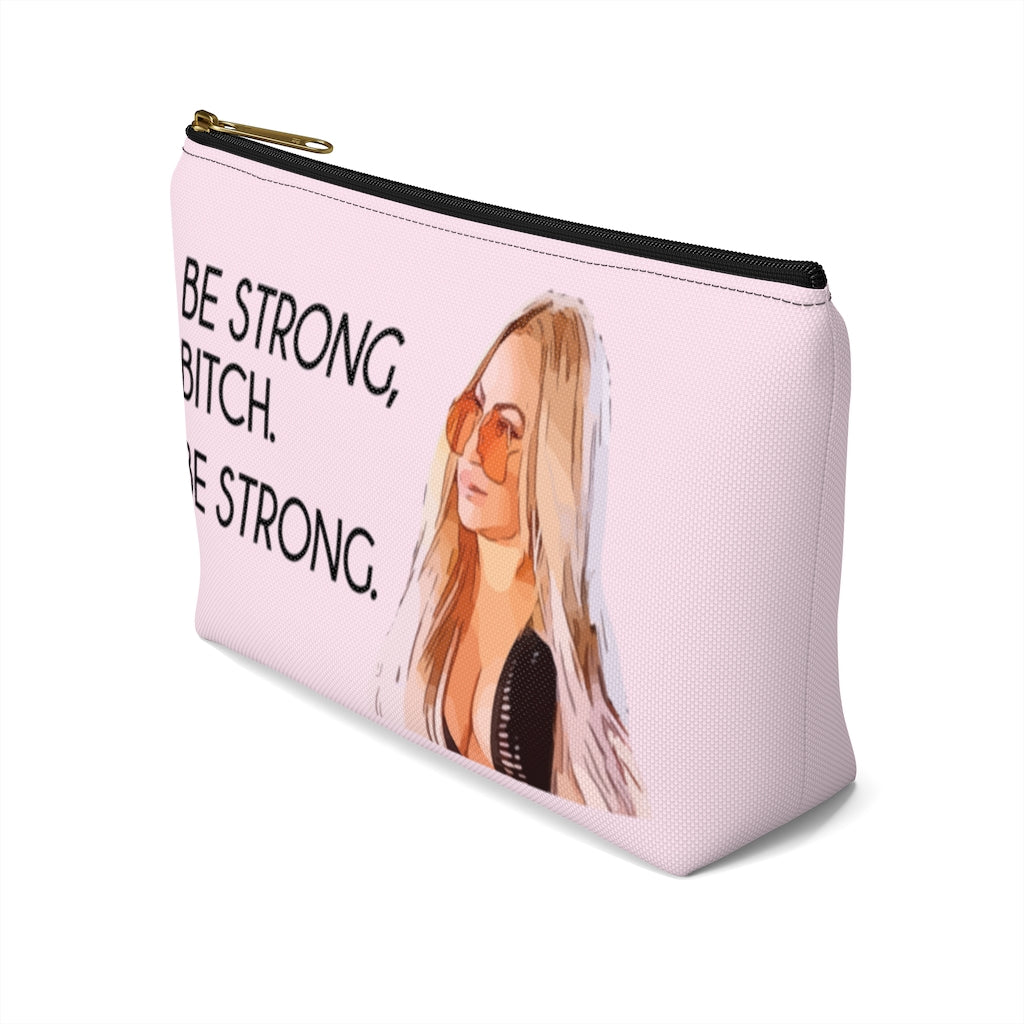 Darcey Be Strong Small Makeup Bag w T-bottom