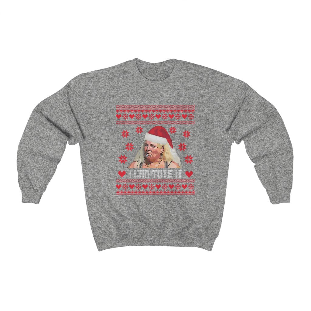 Angela Ugly Xmas Sweater Unisex Heavy Blend™ Crewneck Sweatshirt