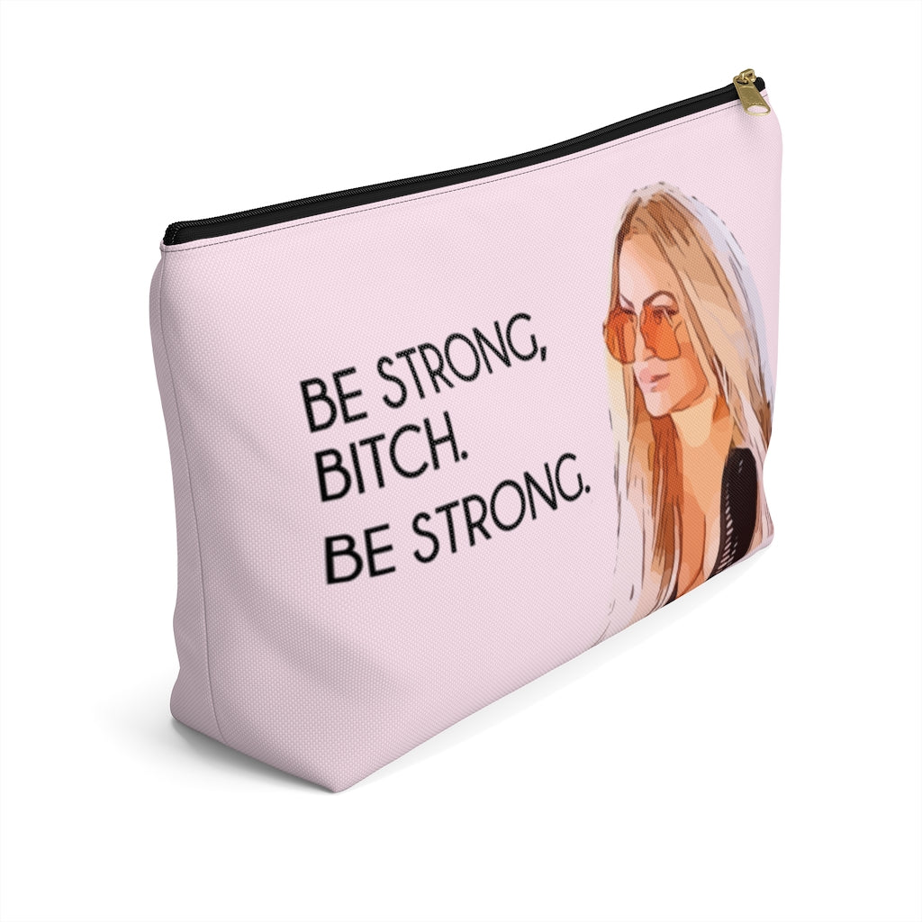 Darcey Be Strong Large Makeup Bag w T-bottom
