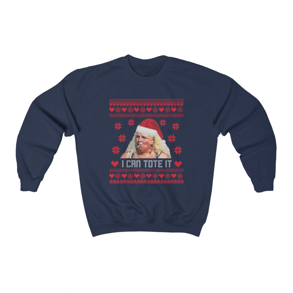 Angela Ugly Xmas Sweater Unisex Heavy Blend™ Crewneck Sweatshirt