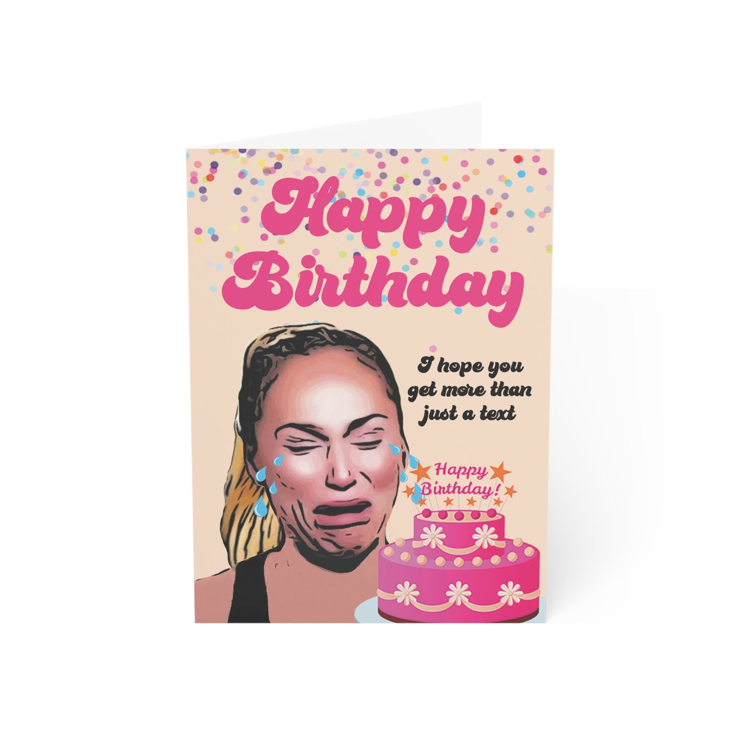 Darcey Crying Birthday Card