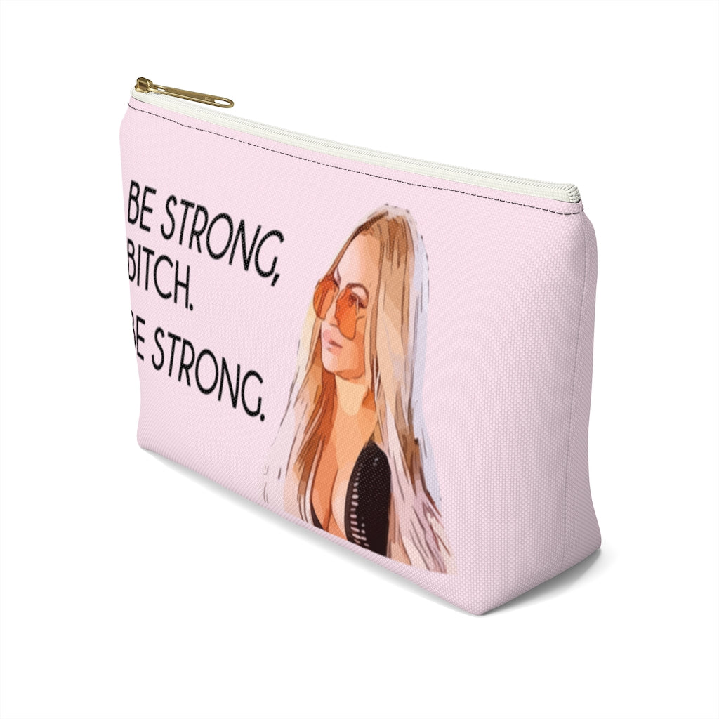 Darcey Be Strong Small Makeup Bag w T-bottom