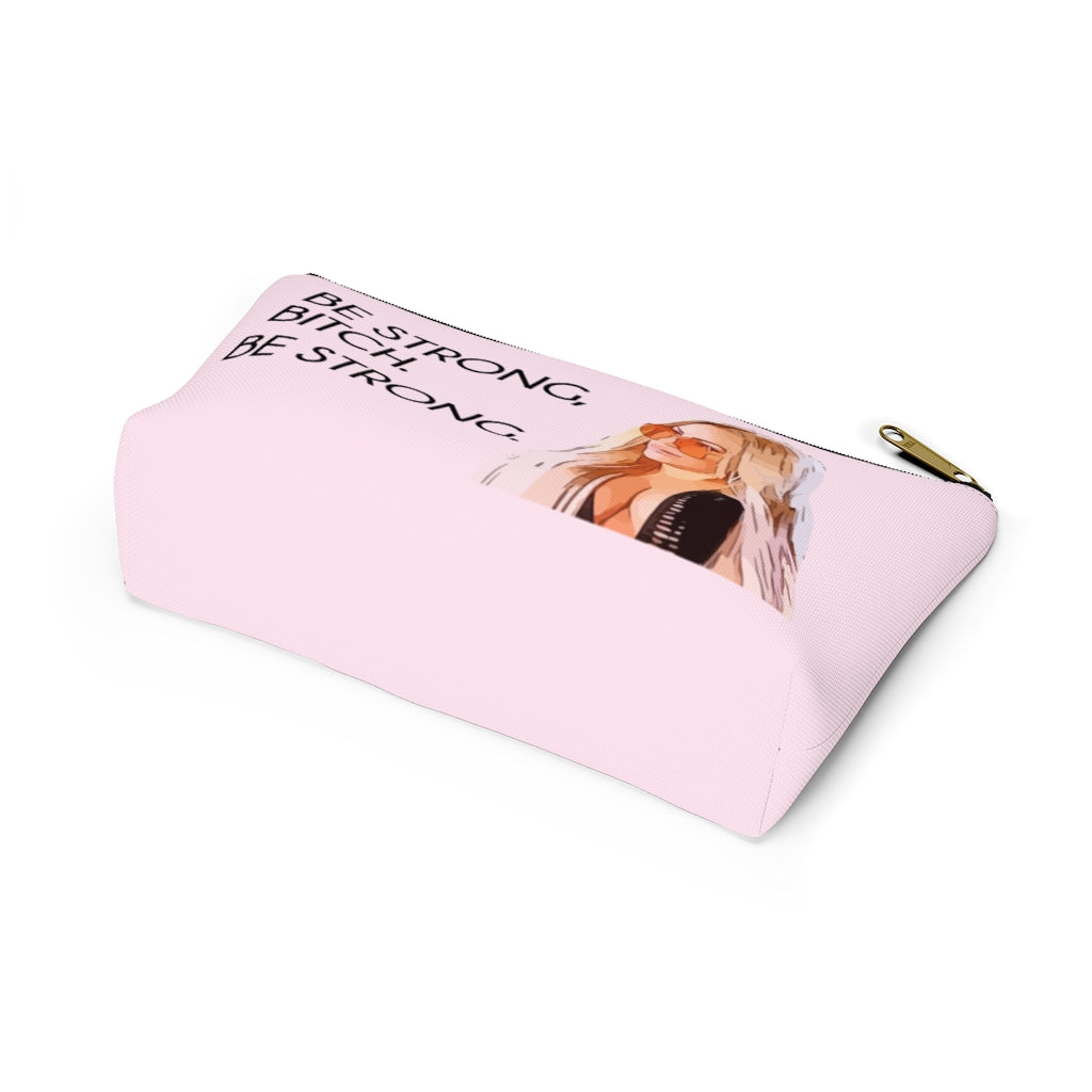 Darcey Be Strong Small Makeup Bag w T-bottom