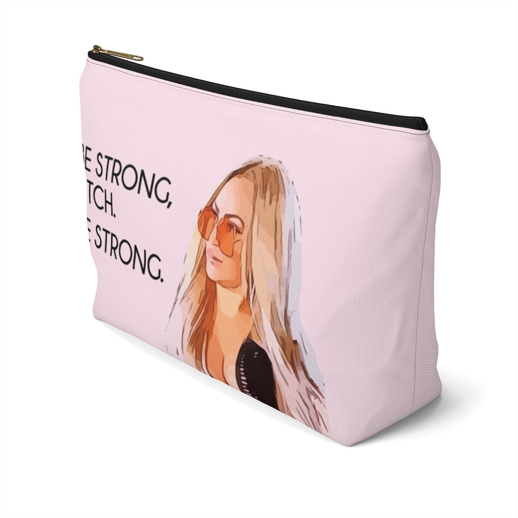 Darcey Be Strong Large Makeup Bag w T-bottom