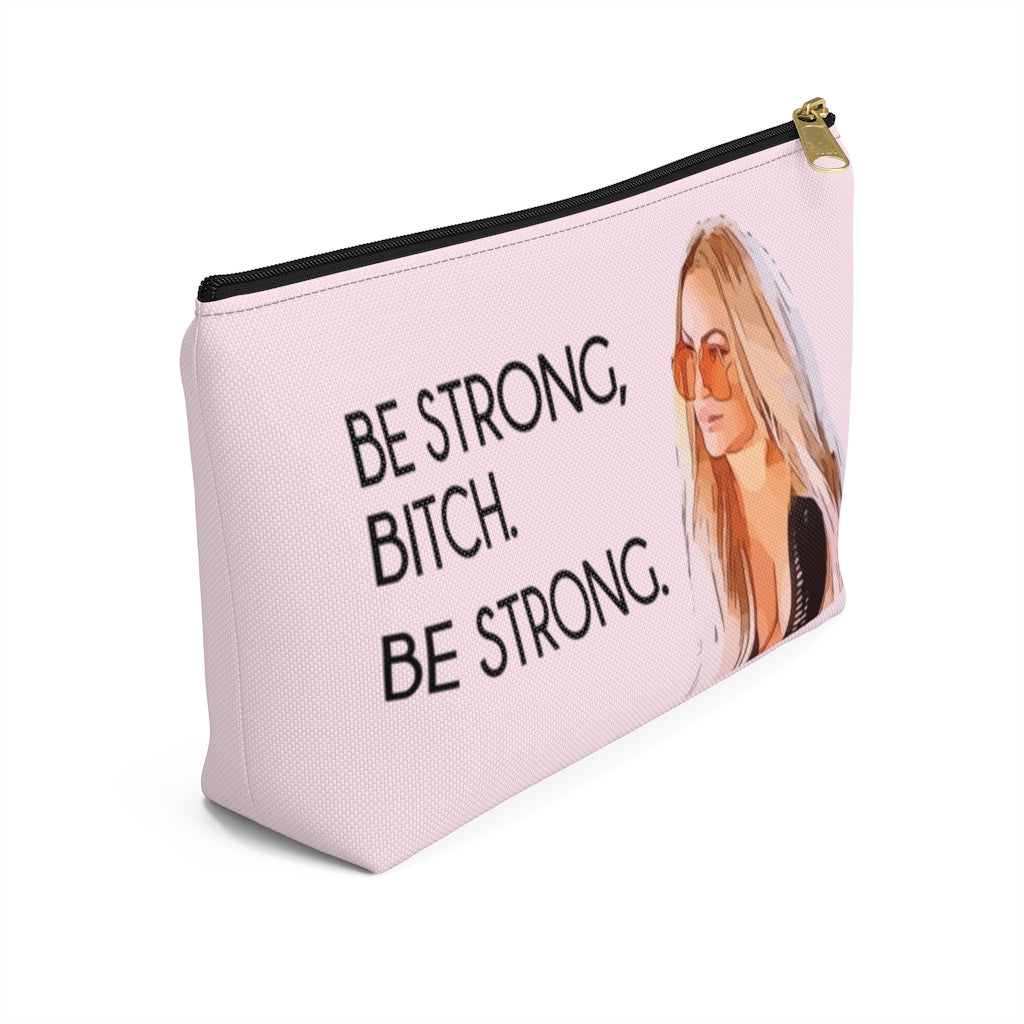 Darcey Be Strong Small Makeup Bag w T-bottom
