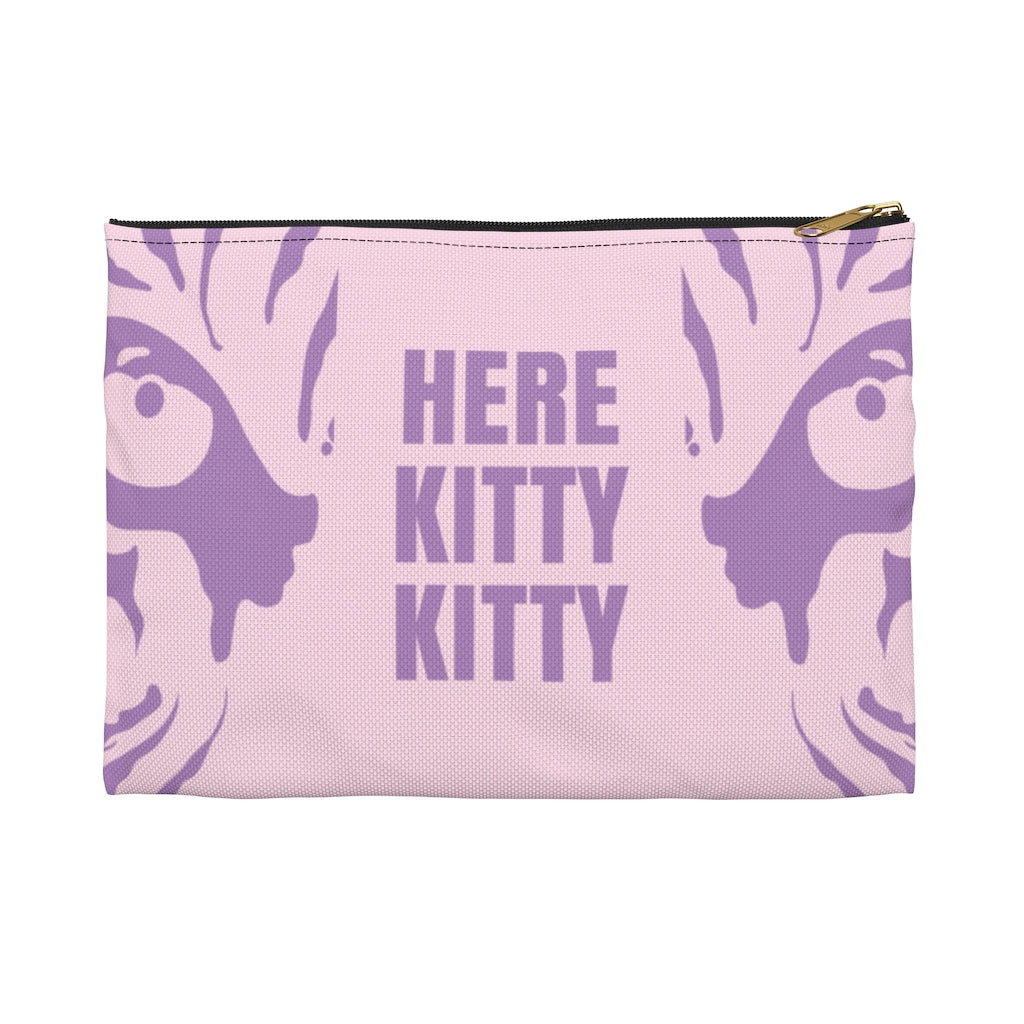 Here Kitty Kitty Tiger King Makeup Bag