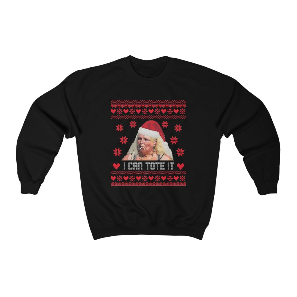 Angela Ugly Xmas Sweater Unisex Heavy Blend™ Crewneck Sweatshirt