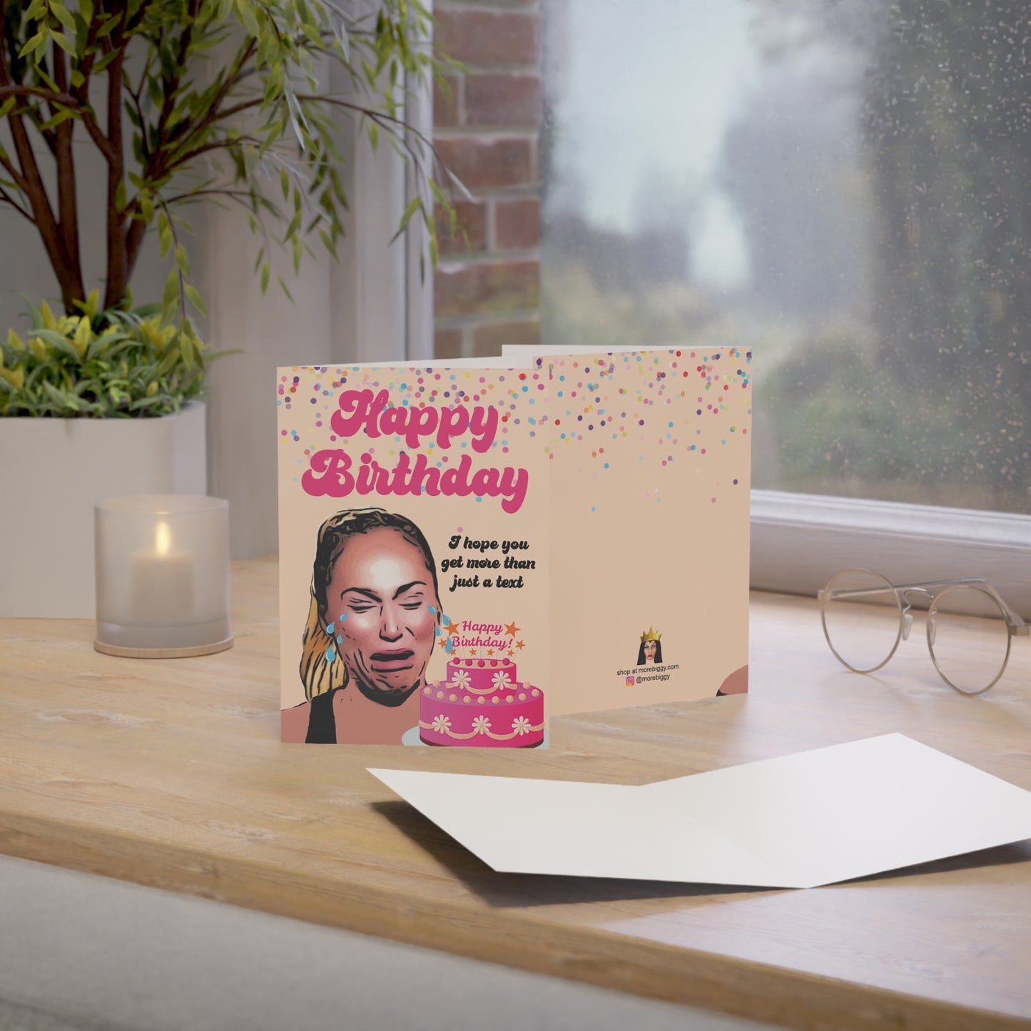 Darcey Crying Birthday Card