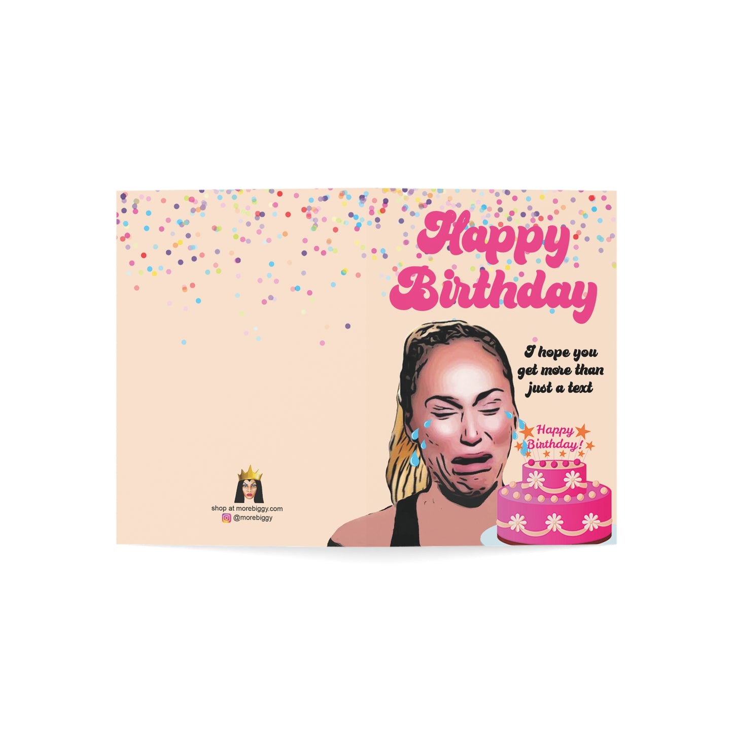 Darcey Crying Birthday Card