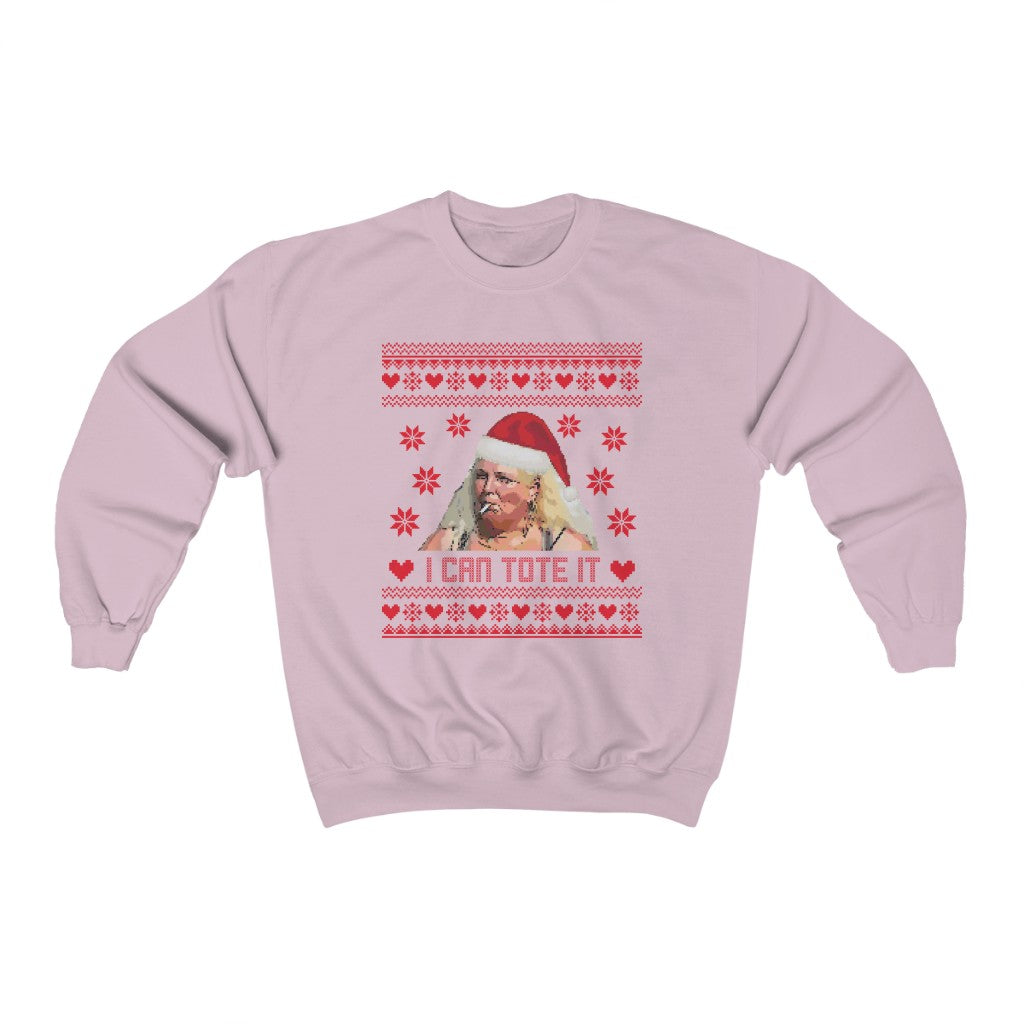 Angela Ugly Xmas Sweater Unisex Heavy Blend™ Crewneck Sweatshirt