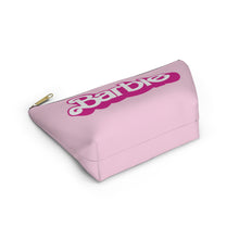 Load image into Gallery viewer, Barbie Pink Makeup Bag w T-bottom