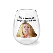 Load image into Gallery viewer, Debbie Desert For Margaritas Stemless Wine Glass, 11.75oz