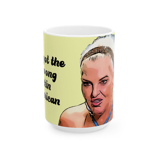 Angela Wrong American Ceramic Mug, 15oz