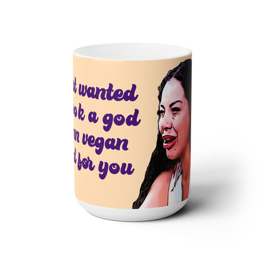 Jasmine God Damn Vegan Food 90 Day Fiance Ceramic Mug 15oz